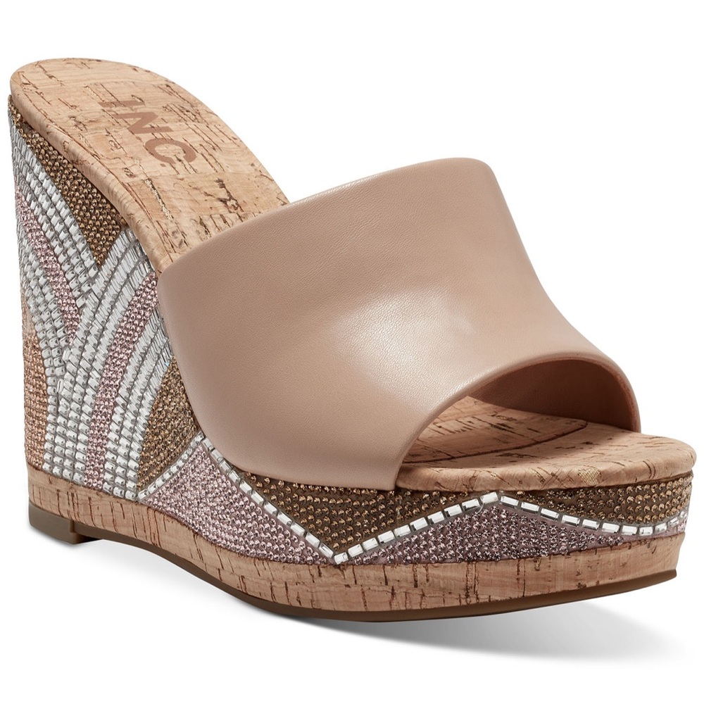 INC CADIE Wedge Sandals Size 8